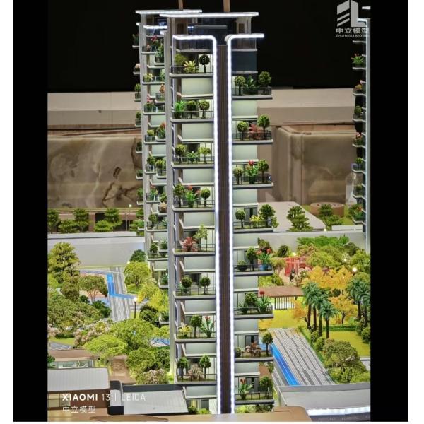 Real Estate Architectural Scale Model High Precision LED Architecture Miniature Models