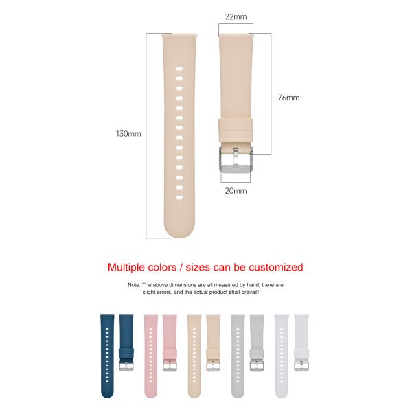 Custom Quick Release Silicone Rubber Watch Strap With 5 Colors