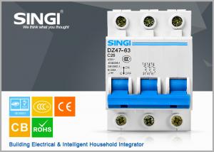 Quality Dz47-63 b c d curve 1amp mcb low voltage types miniature circuit breakers electrical for sale