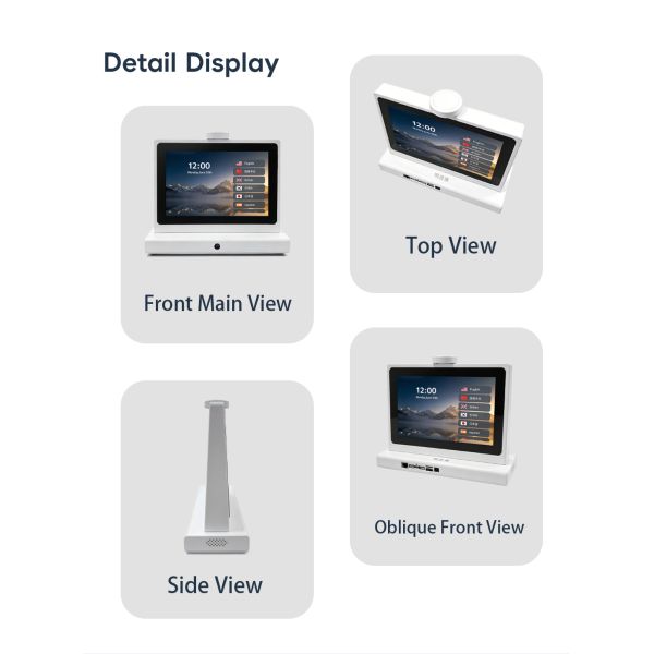 10 Inch Dual-Screen Translator Machine WiFi Network Online Translation Device with MIC Array HDMI USB