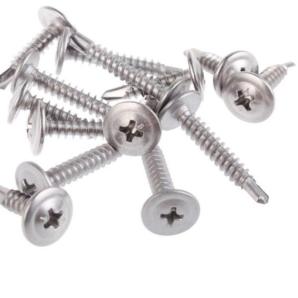Truss Head Galvanized Self Drilling Screws Coarse Thread Phillips Modified M4.2 X 12mm
