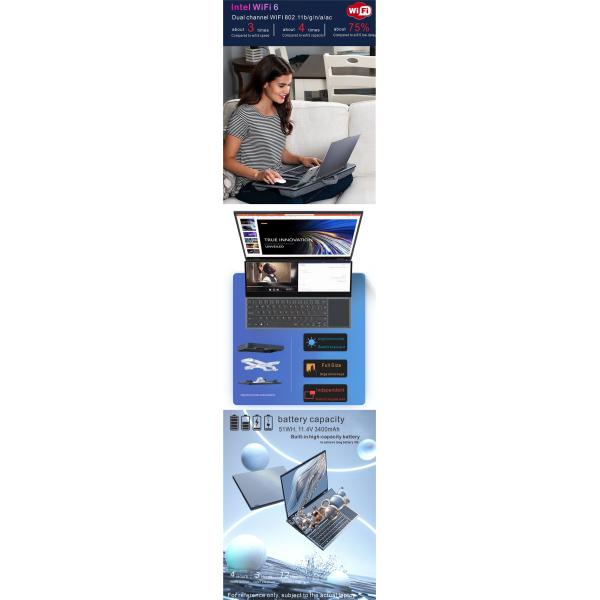 OEM Dual Screen Laptop , Business Laptop Computers With 16 Inch 14 Inch Touch Screen