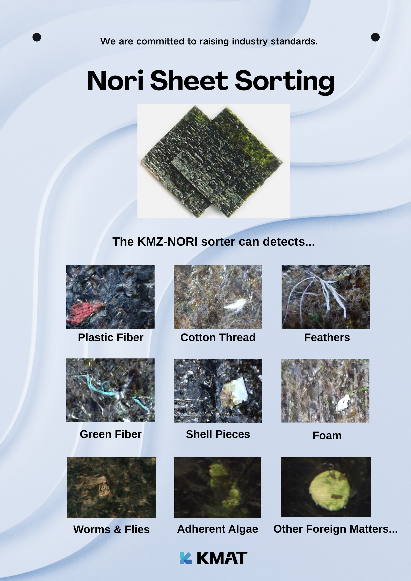 KMZ-NORI-1 — Nori (Roasted Seaweed) AI Sorting Solution