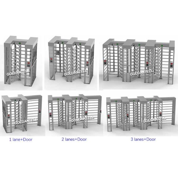 Stadium Biometric 650mm Width 1200w Full Height Turnstile