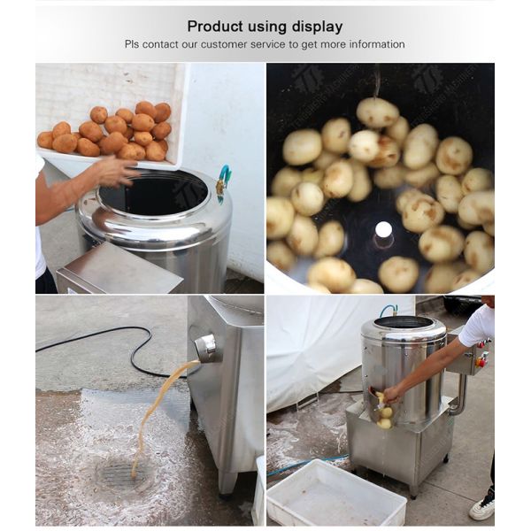 1.5kw Commercial Food Processor Machine Automatic Electric Potato Peeler