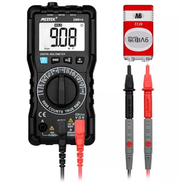 600V 10A Solar Panel Multimeter T RMS Resistance Capacitance Diode Test Smart Digital