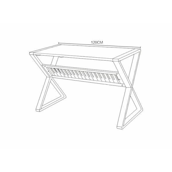 New Style Computer Table Study Solid Wood Book Desk
