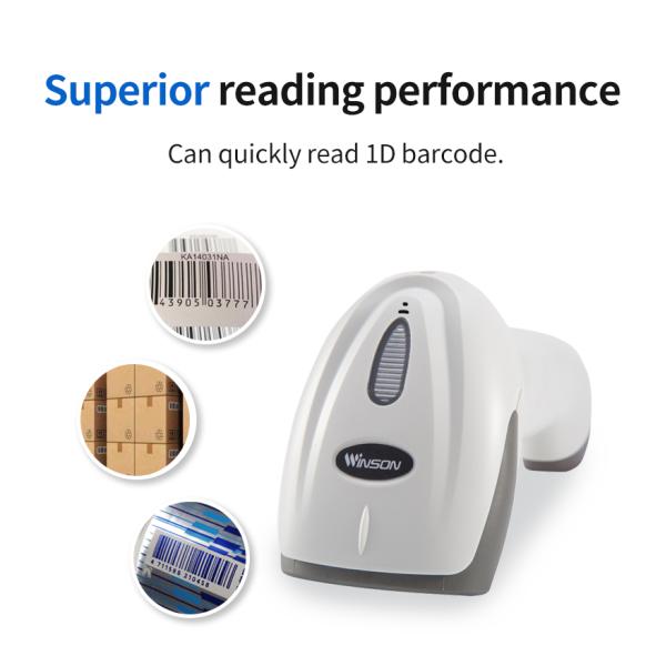Cheap Price USB CCD Barcode Scanner Wired 1D Barcode Scanner for Sale