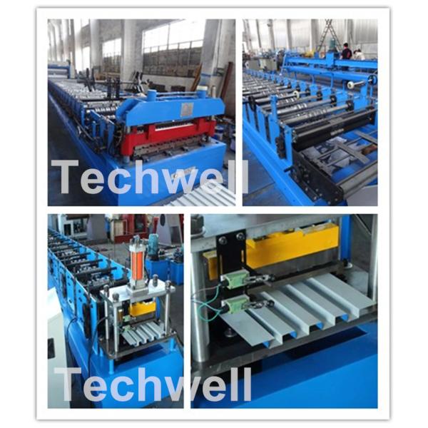 Wall Cladding Roof Roll Forming Machine , Metal Forming Equipment Yield Strength 250-350Mpa