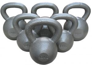 Quality Hammertone Fitness Equipment Kettlebell Gray Paint cast iron Kettlebell for sale