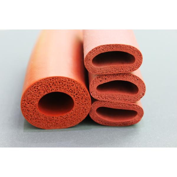 Insulation Silicone Foam Tubing , Silicone Sponge Tubing Customized Color
