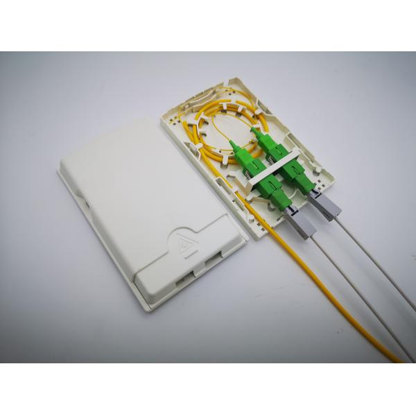 FTB102H Wall Mounting Socket Panel SC Adapter Simplex Fiber Optic Termination Box with High ABS PC/ABS