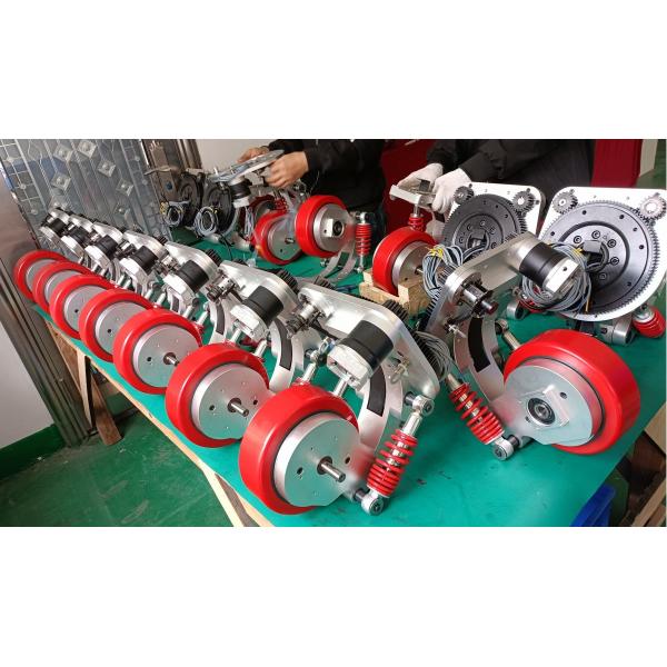 Planetary Reduction Motorless AGV Robot Drive Wheels Various Speed Ratios