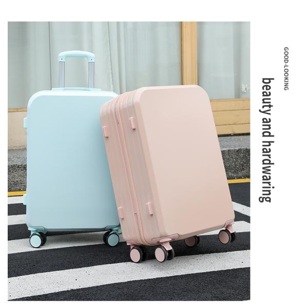 998 Flat trolley suitcase Best-selling Matte Finish Luggage, ABS Hard-Shell Trolley Suitcase, Student Travel Bag, Large Capacity Waterproof Shock