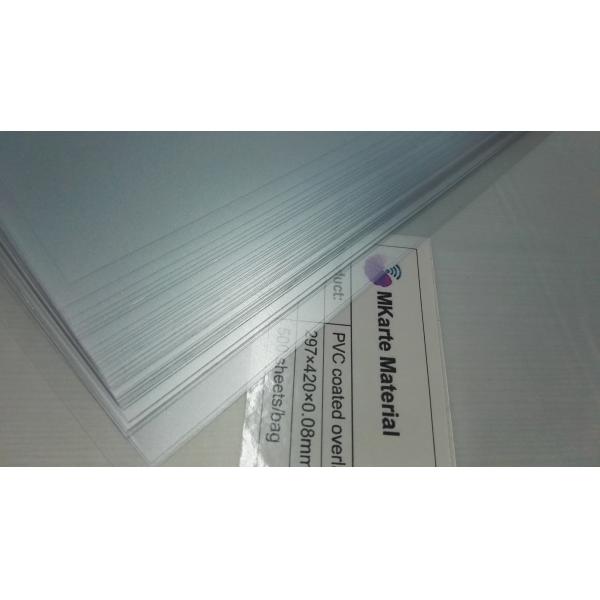 0.04-1.0mm Thickness Transparent Pvc Coated Overlay