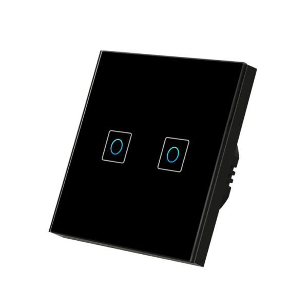 EU Standard Light Switch Touch Panel Glass Switches, 1/2/3/ Gang Sensor Light Switch 220v Led Bulb Light Switches