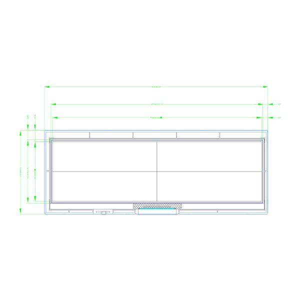 8.8 Inch Strip Bar Type TFT Display with MIPI Interface Operating Temperatures -20 to 70 Degree 1280x320 Resolution
