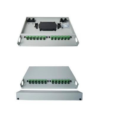 FTTX 1u 19inch 24cores Fixed Mounted Patch Panel CATV