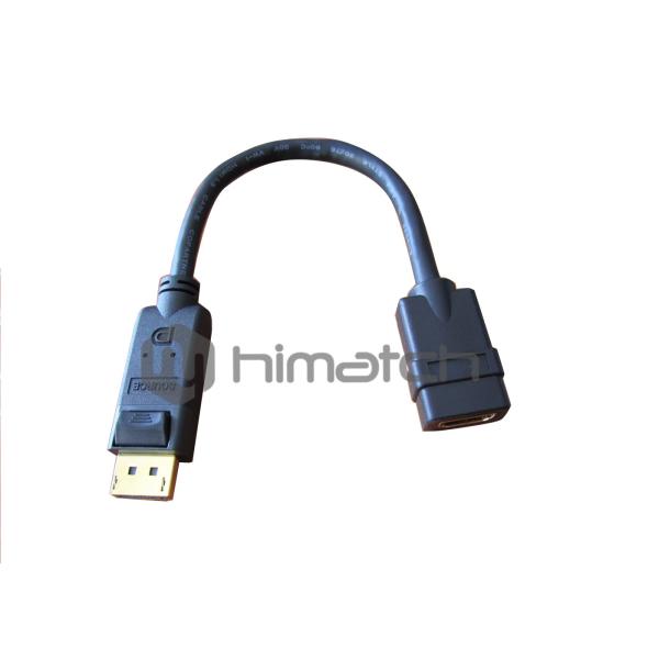 Displayport To HDMI Cable / 4k Display port Cable High Resolution 0.5M