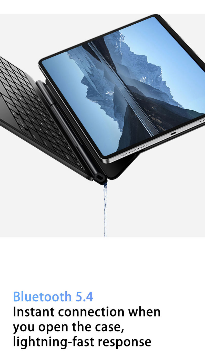 Multi-Functional Magnetic Magic Keyboard Case for iPad 10.9/11 Wireless Bluetooth Floating Cantilever Stand Touchpad Folio Cover