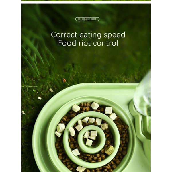 3 In 1 Ceramic Pet Bowl Feeder Multifunction For Small Animals