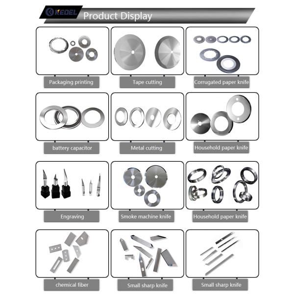 Customized Tungsten Carbide Alloy Circular Blade for High Cutting Efficiency in Lithium Battery Electrode Cutting with Round Shape