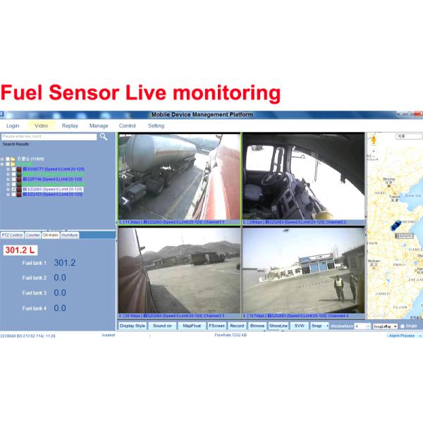 1080P HD mobile cctv system dvr with Fuel sensor Fleet Tracking System
