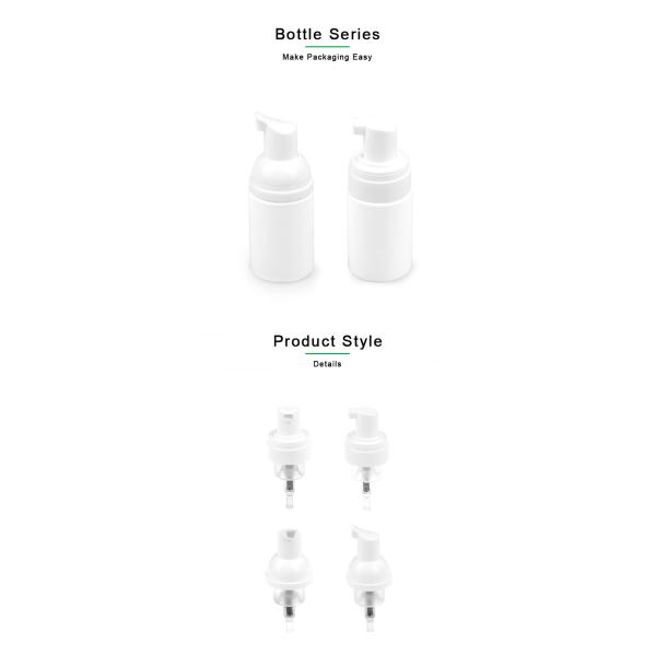 Bubbler White Clear Mousse Liquid Foam Empty Bottle For Shower Gel