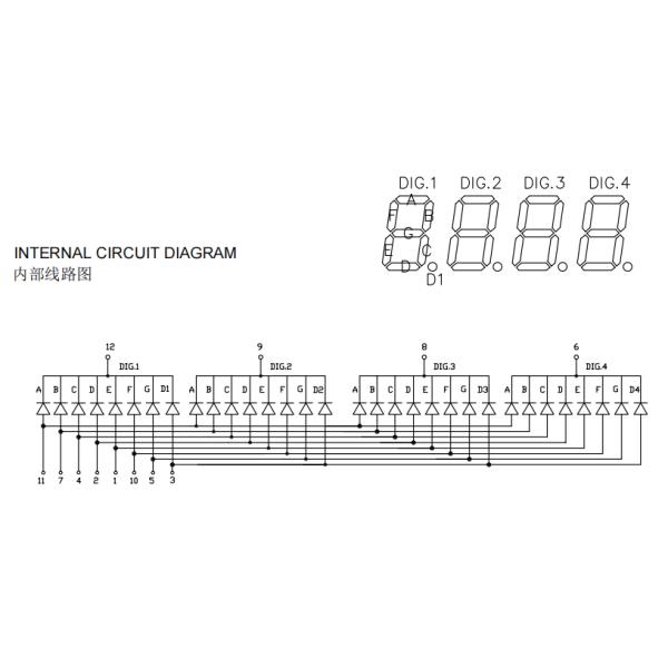 0.4 Inch 4 Digit 7 Segment LED Digital Displays For Weighing Machine