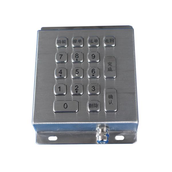 Movable desktop numeric smart card reader keypad metal stainless IEC 60512-6