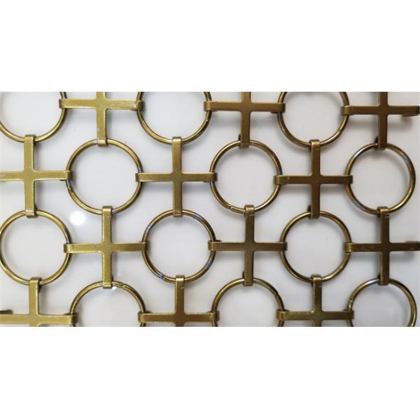 Stainless Steel Ring Mesh Chainmail Curtain For Architecture Shower