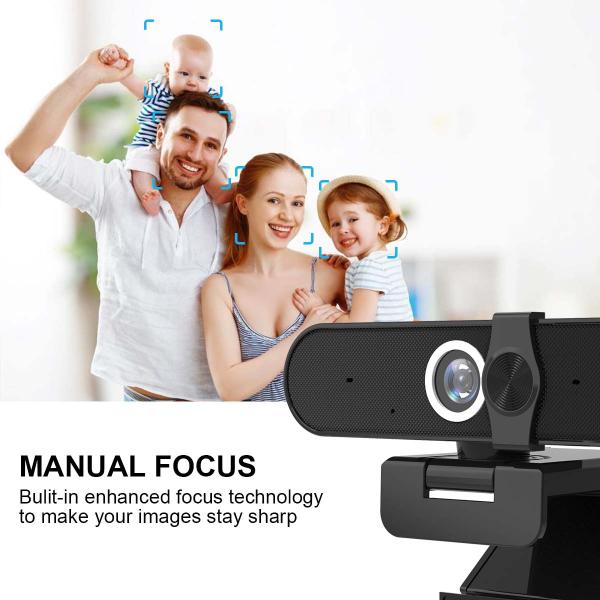 Anti Peeping UHD Webcam USB Camera For Video Conference
