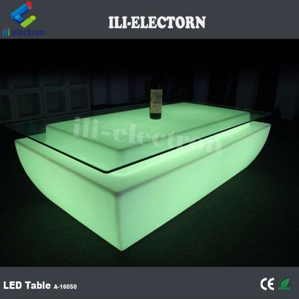 Color Changing Rechargeable plastic LED light up bar table