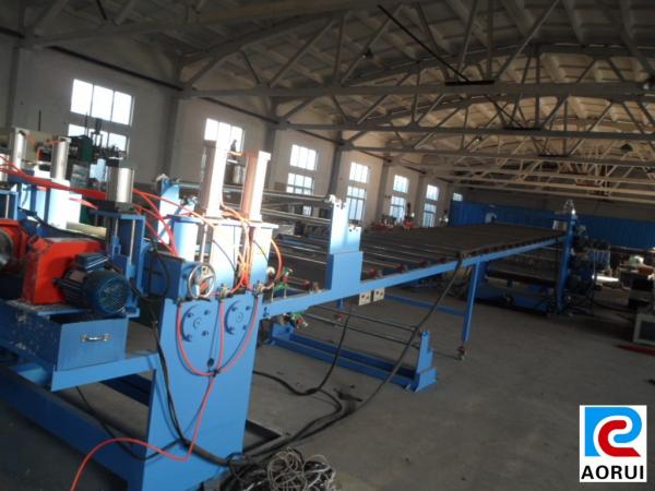 Single Screw PP PE PC Hollow Grid Sheet Extrusion Line , Hollow Grid Plate Making Machine