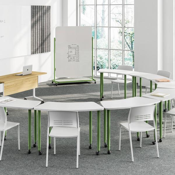 FLEX Practicality Modular Conference Tables On Wheels For Collaborative Training Spaces