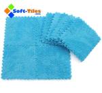 2 Layers 60*60*0.6cm Plush Floor Mat Eva Carpet Tiles For Pet