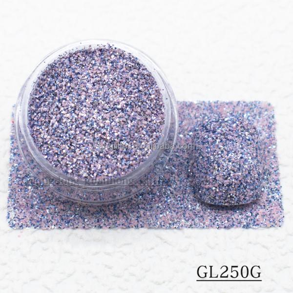 Extra Fine Polyester Mixed Glitter Nails Hexagonal Powder Christmas Decoration In Bulk
