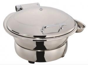 China Round Stainless Steel Induction Chafing Dish Optional φ36cm Food Pan 6.0Ltr with Matching Stand on sale