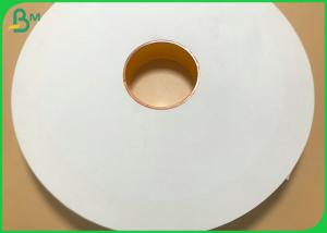 Quality 32mm 44mm Slitted Width 28gsm White Wrapped Paper Roll For Straw Packing for sale