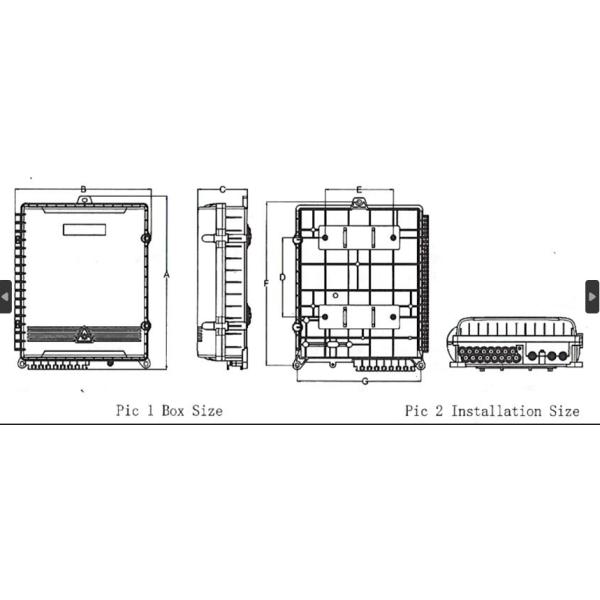 Wall-mounted or Pole-mounted Fiber Optic Termination Box for Versatile Application