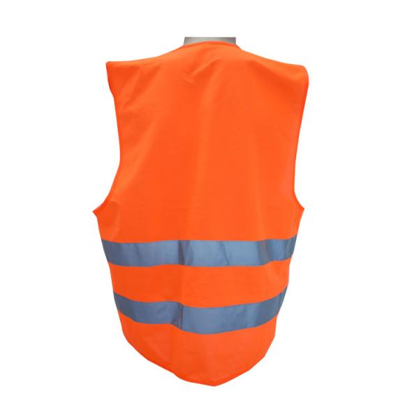 Hi Vis Safety Vest Road Workers Orange Color Vest EN20471 Duty Clothing