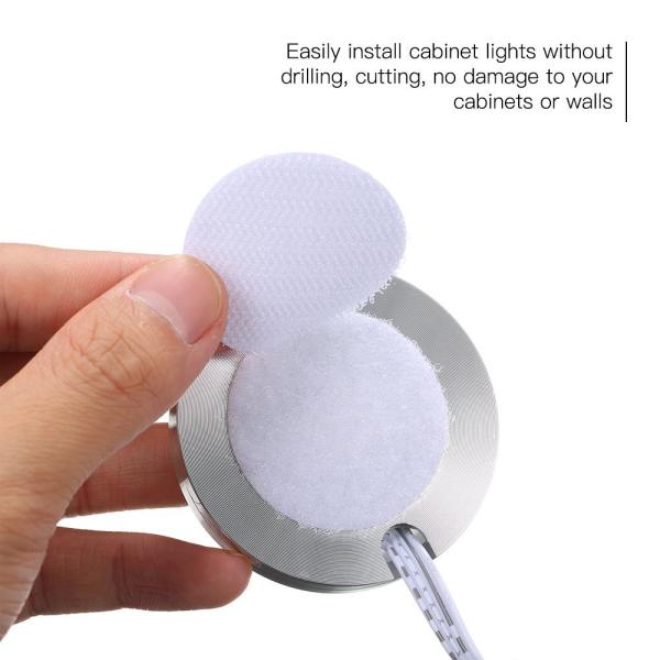 Dimmable Remote Control Illuminator Led Lights Slim Round Shape RGB Under Cabinet Light Kit