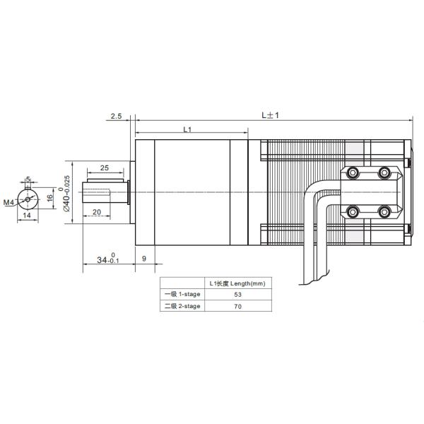 NEMA24 60mm 2phase closed loop stepper motor with planetary gearbox/ stepper motor with encoder and planetary reducer
