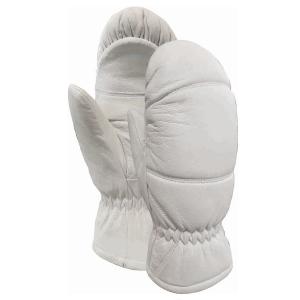 Quality White Goat Leather  Shell Ski Gloves For Men For Women Skateboarding Mittens Style for sale