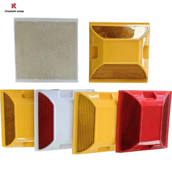 Plastic Two Reflective Sides Road Reflectors Raised Pavement Maker ABS Reflective Road Stud