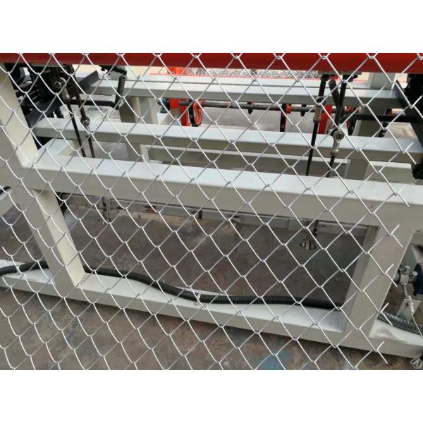 3.8kw Diamond Mesh Making Machine , Fully Automatic Chain Link Fence Machine