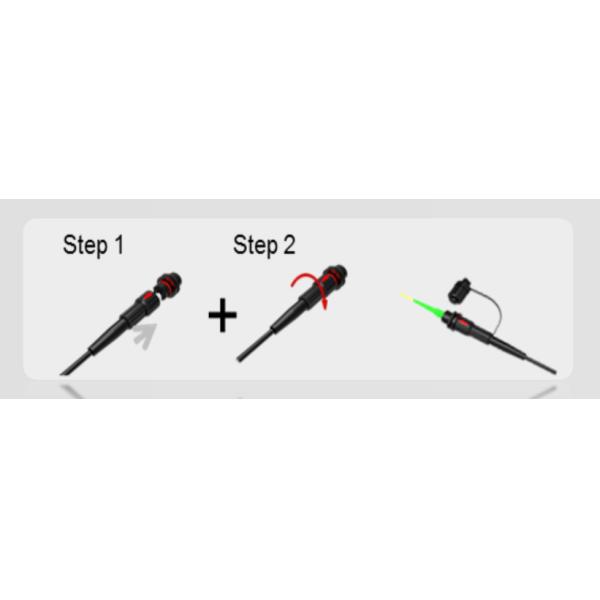 Fast Connect Mini SC Hardened Adapter For Outdoor FTTX Preconnectorized Cabling