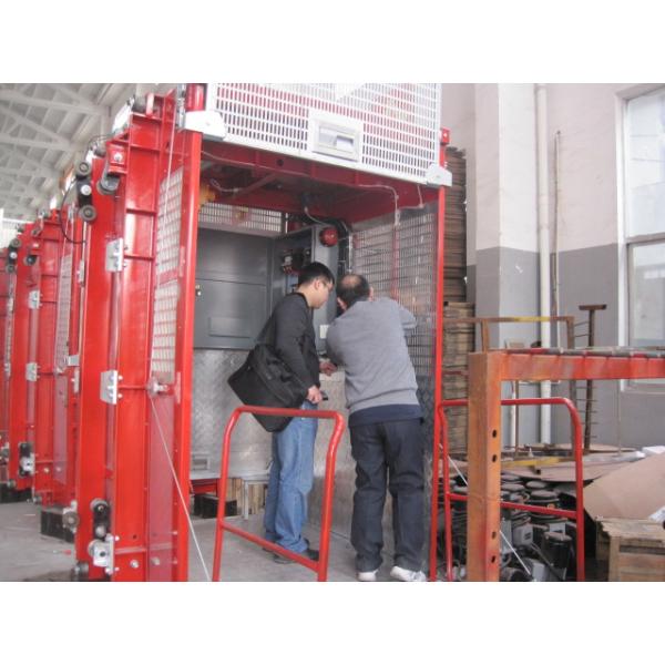 Ramp Door Style Construction Hoist Elevator , Construction Lifting Equipment