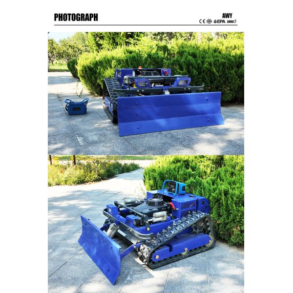 Lightweight Tracked Lawn Mower Gasoline Powered Self Propelled 4-Stroke Industrial/DIY Lawn Garden Weeding Machine No Tangled