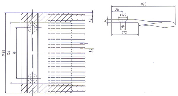 1000mm Lift Comb Plate Escalator Components Parts Parallel Escalator